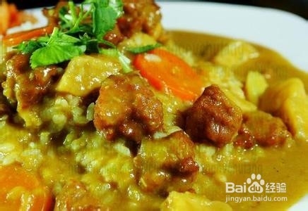 家常烧肉：[2]咖喱猪肉块