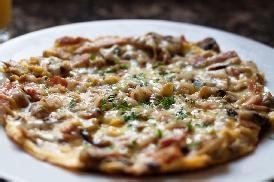 培根蘑菇早餐蛋饼