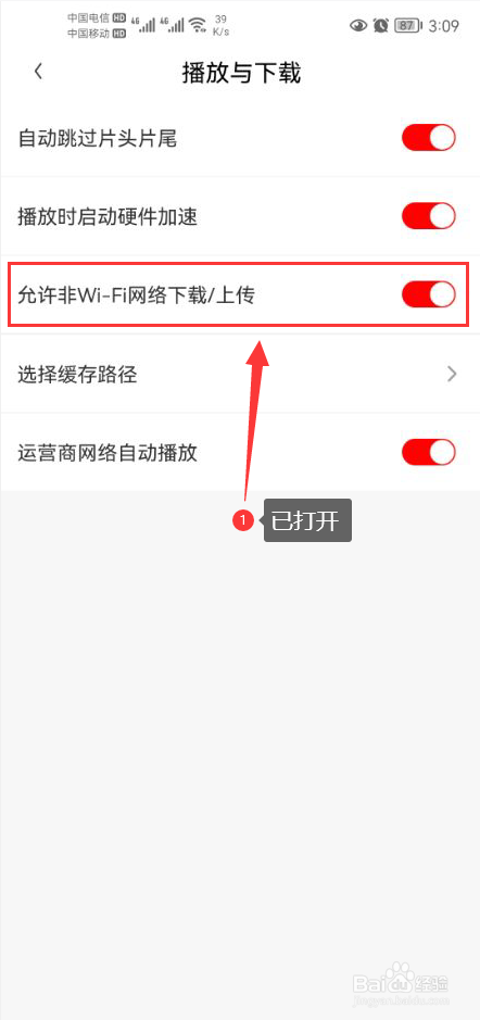 爱奇艺随刻怎么打开非WIFI网络下载或上传功能