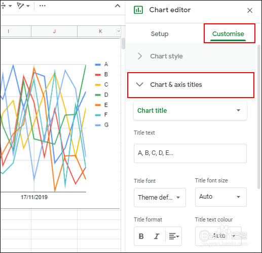 如何在Google表格中创建图形