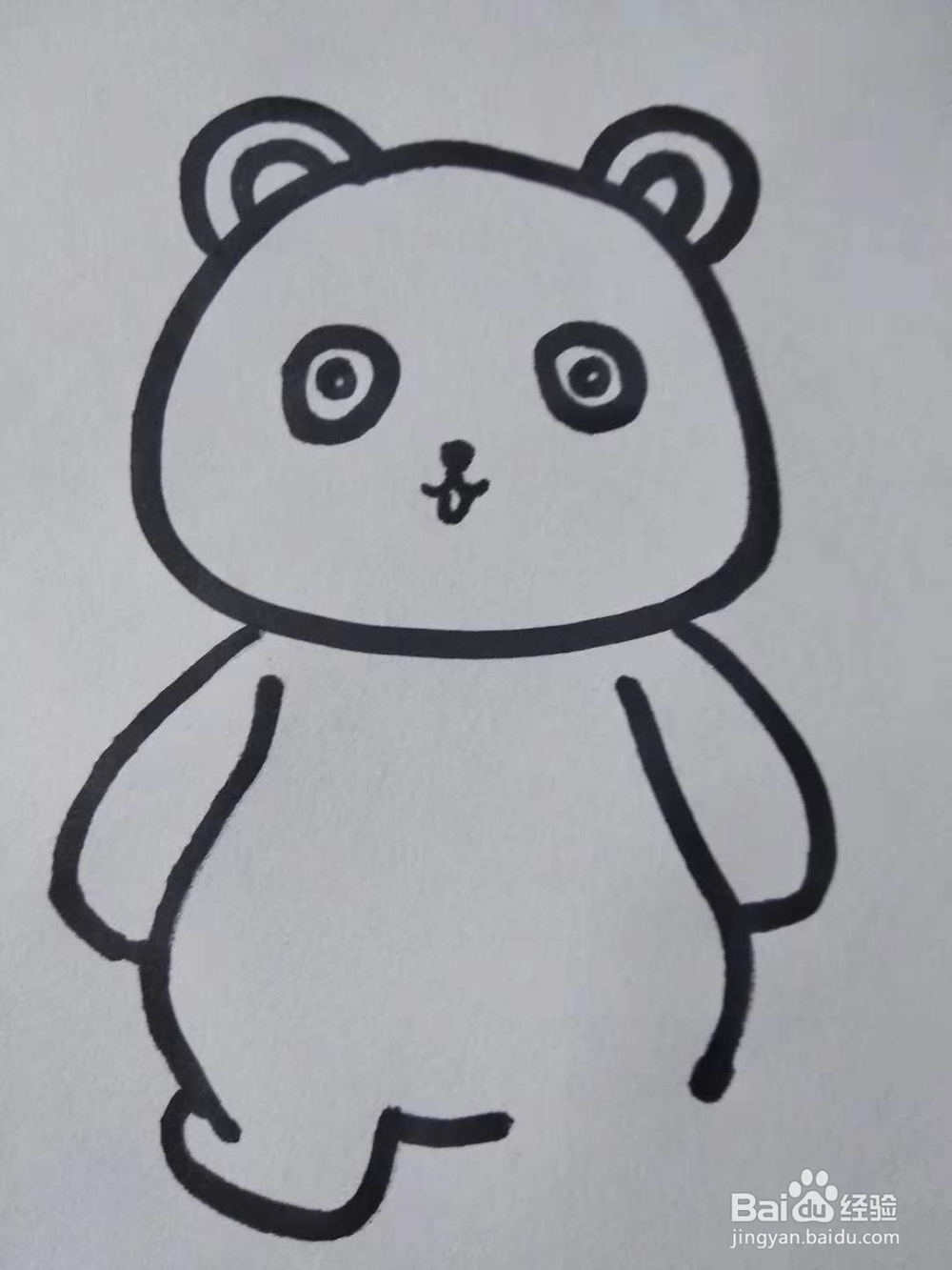 小熊的简笔画怎么画