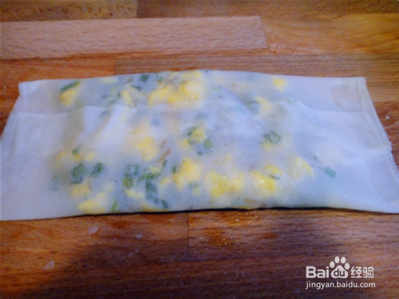 韭菜鸡蛋虾皮福袋