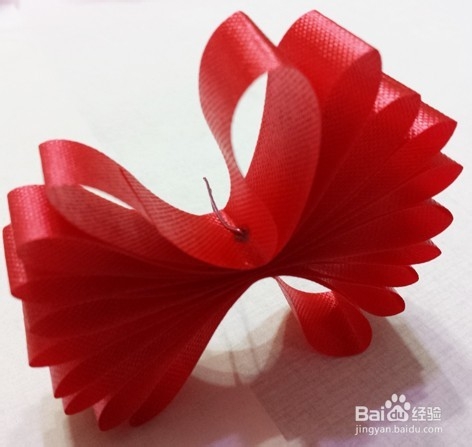 怎样做漂亮的包装花结：[10]花开富贵