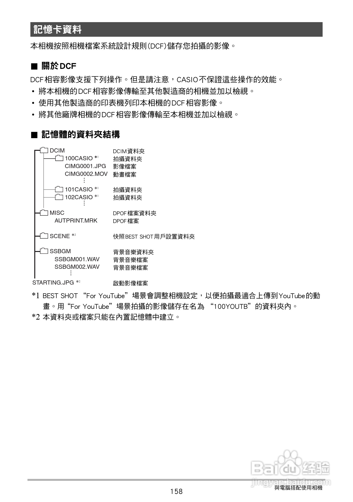 卡西欧 EX-ZR200(繁体中文)数码相机说明书:[16]