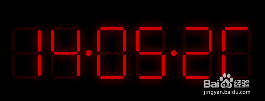 LED数字时钟js