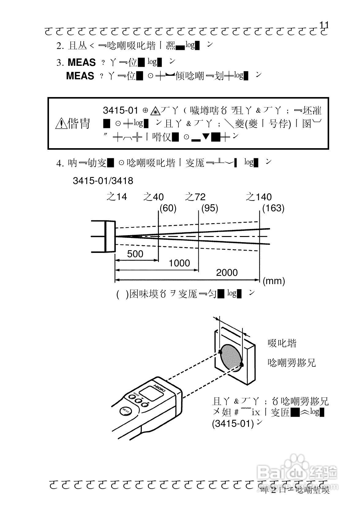 HIOKI 3415-01/3416-01/3418温度计使用说明书:[2]