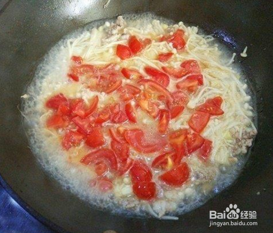 金针菇新吃法,美味多汁,两碗米饭不够吃