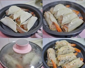 酥酥脆脆的鲜虾锅贴