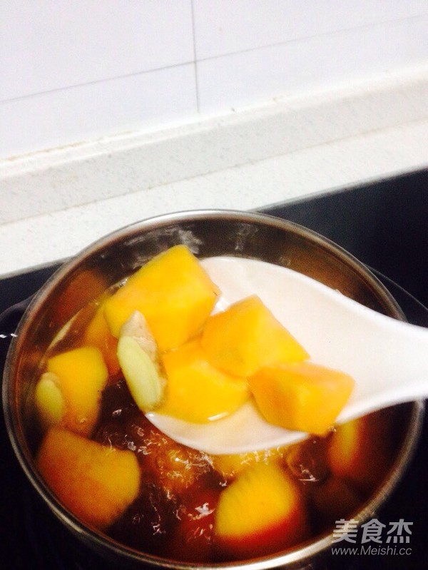 红薯姜片红糖水