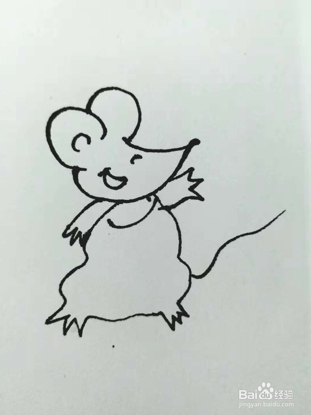 老鼠的简笔画法5