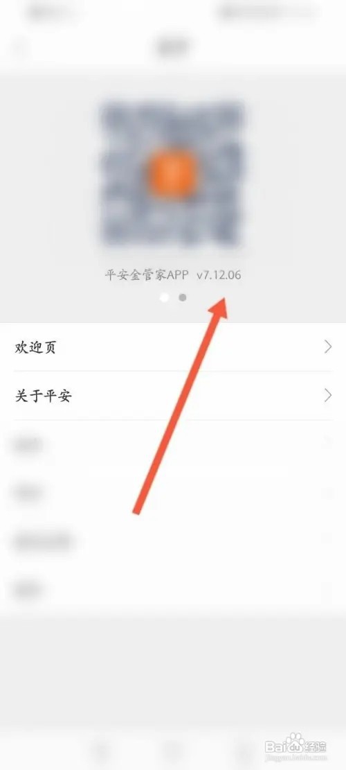 平安金管家APP里面怎么查看版本号信息