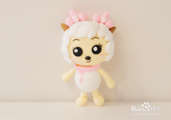 用粘土做美羊羊