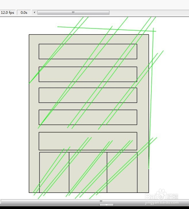flash绘制一座带玻璃的建筑物