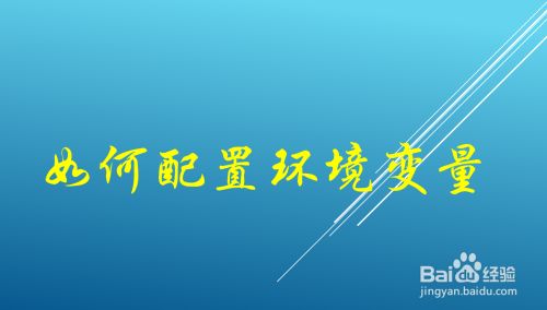 如何设置环境变量