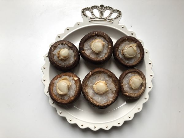 虾泥扇贝香菇盅