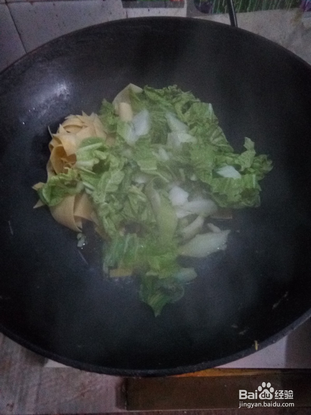 白菜炒干豆腐