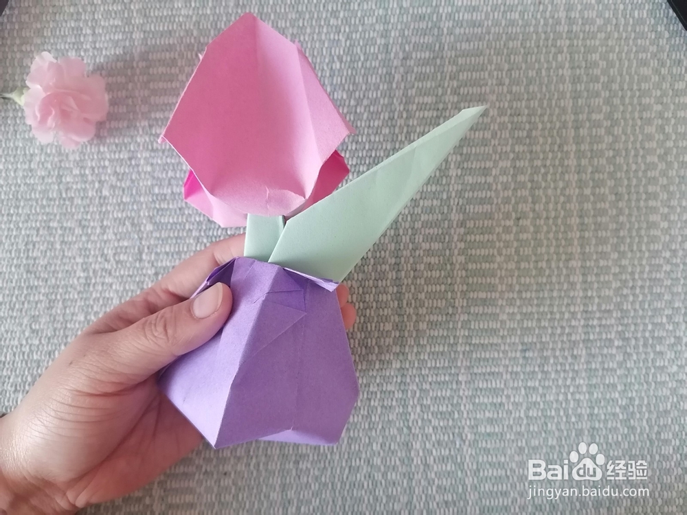 郁金香、花瓶手工