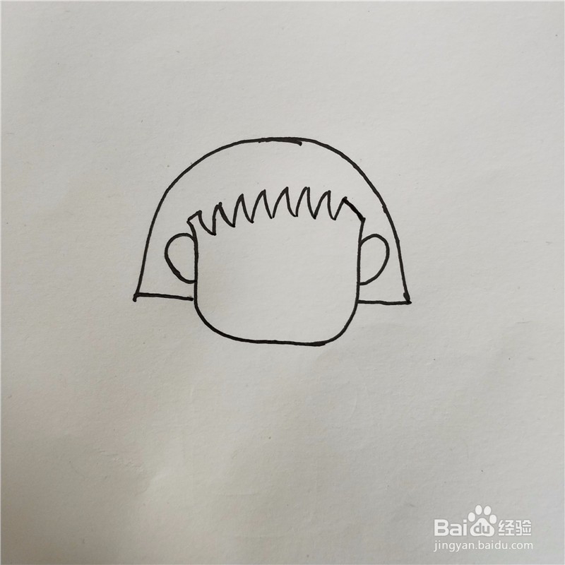 怎么画樱桃小丸子的简笔画?