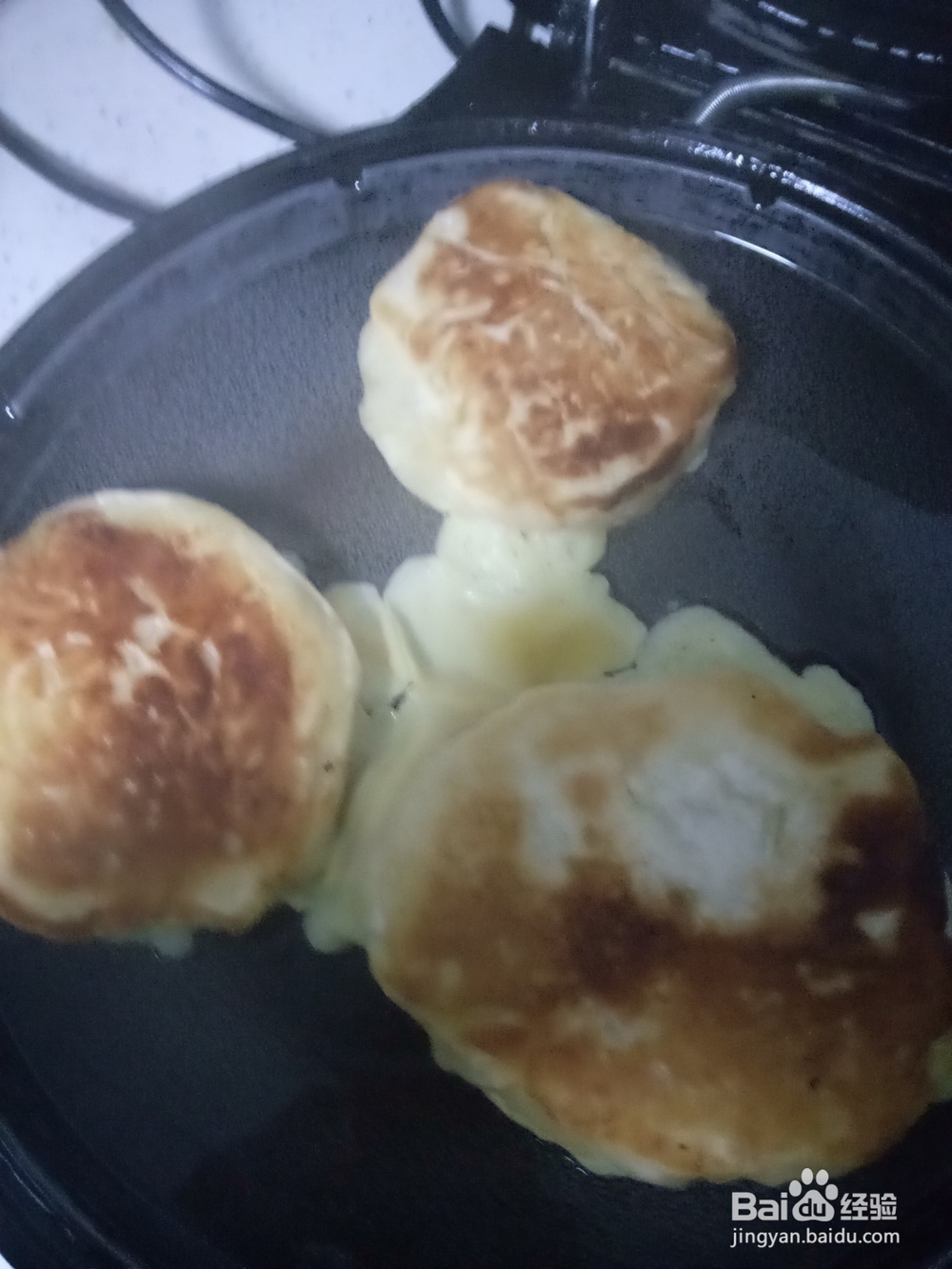 烙饼贴鸡蛋火腿