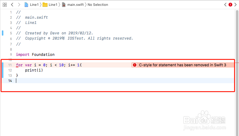 <b>IOS开发入门 Swift语法循环for语句使用</b>