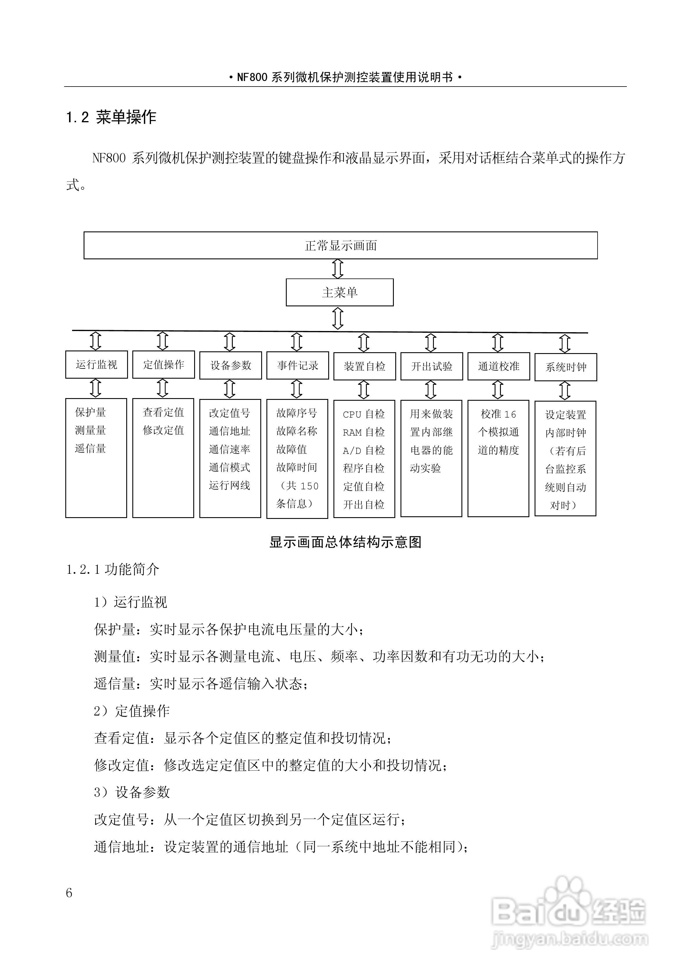 NF-800系列微机保护测控装置及系统使用说明书:[1]