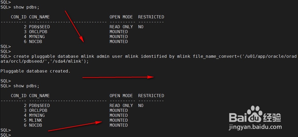 oracle12c数据库中在CDB与PDB创建表空间区别