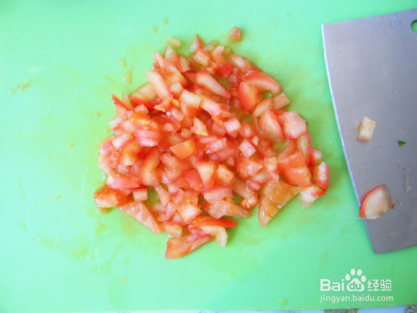 鸡蛋柿子面的制作方法