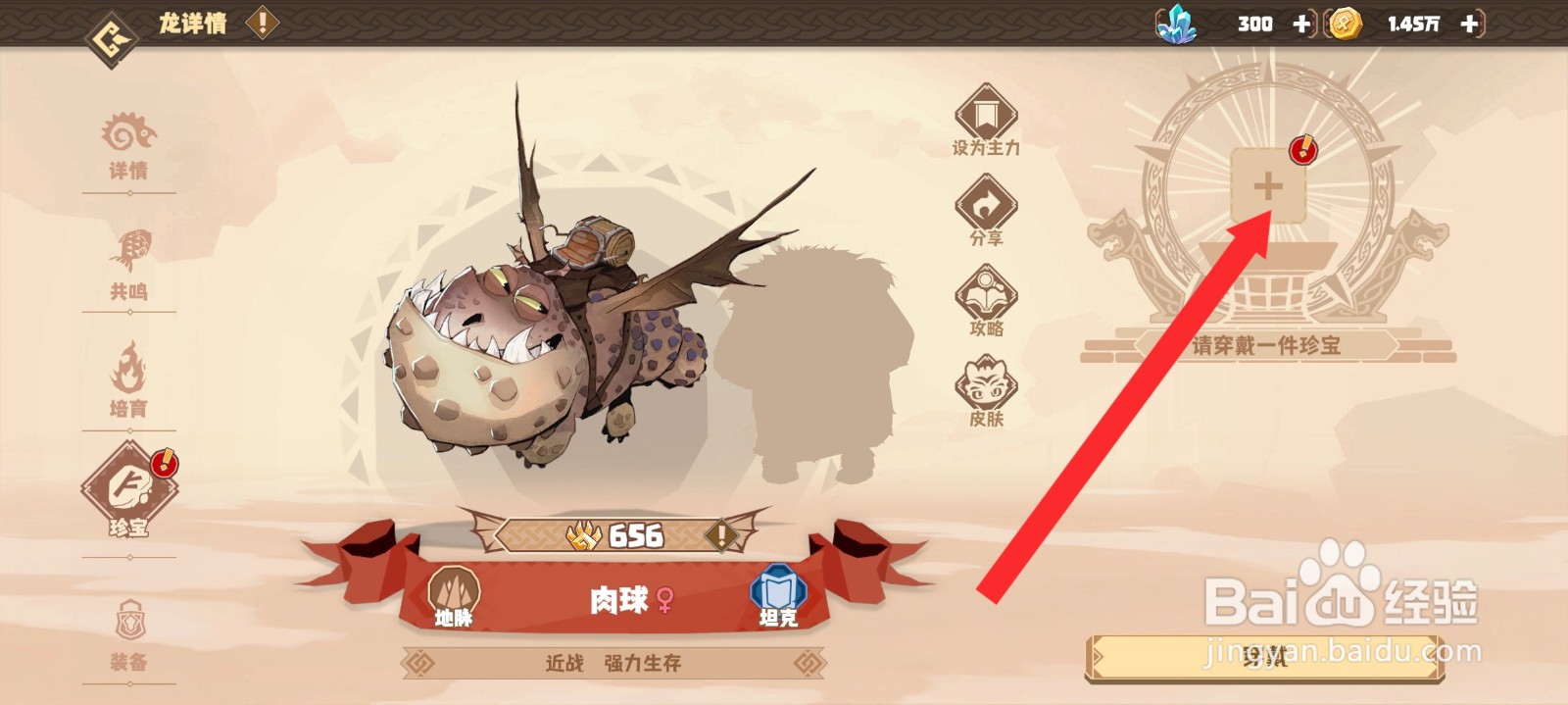 驯龙高手旅程的肉球龙如何穿戴磨剑石