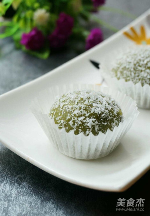 抹茶红豆沙糯米糍