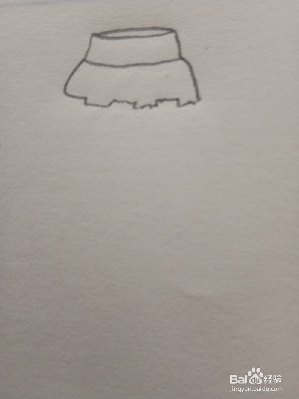教你画儿童简笔画半身纱裙