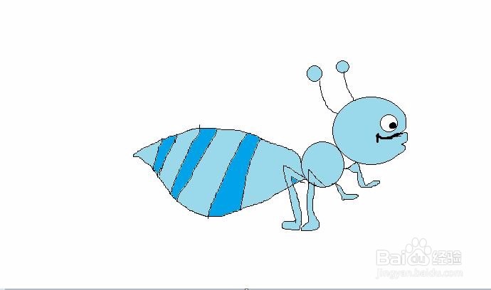 呆头大蚂蚁的手绘画法