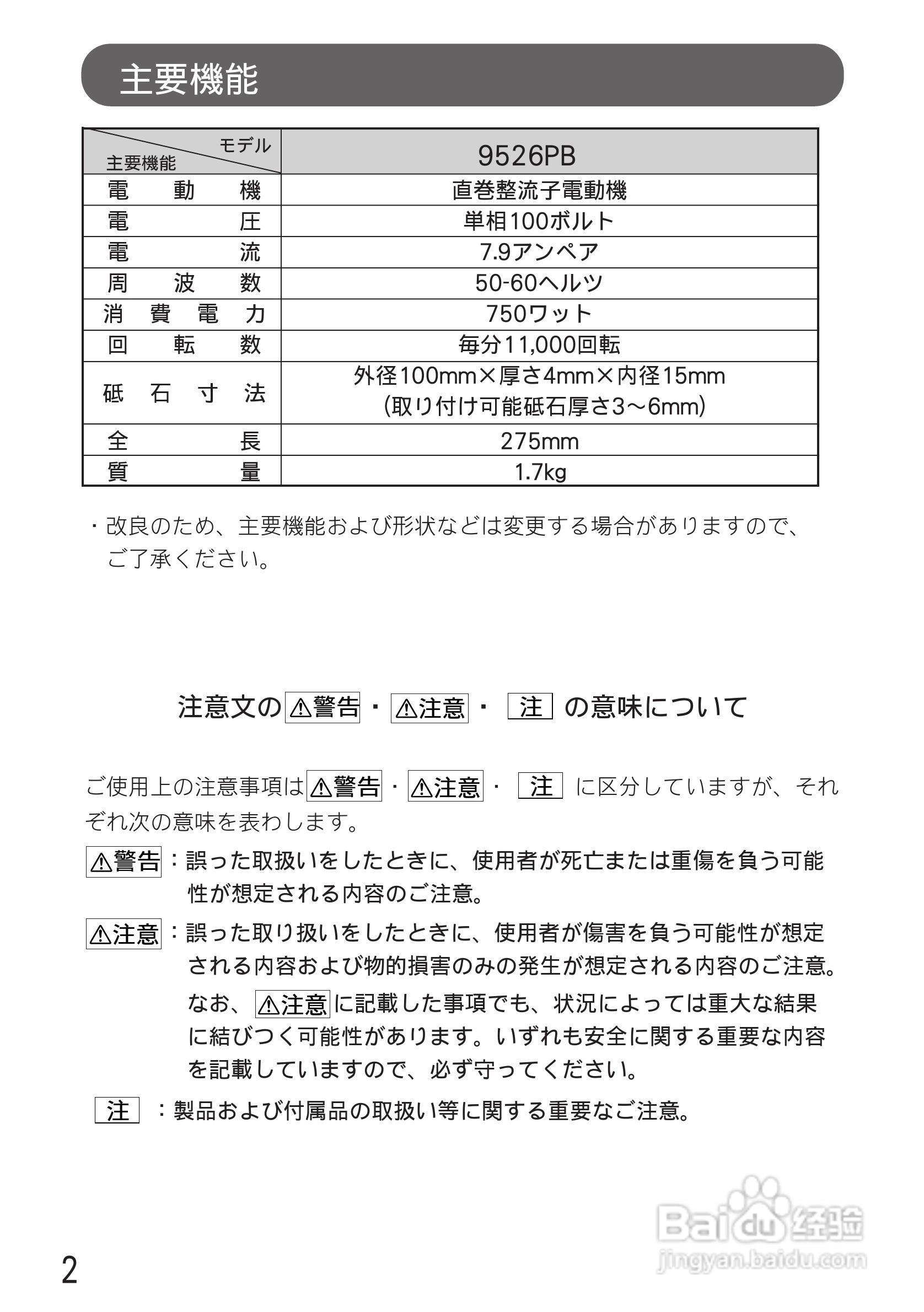 牧田9526PB砂光机使用说明书:[1]