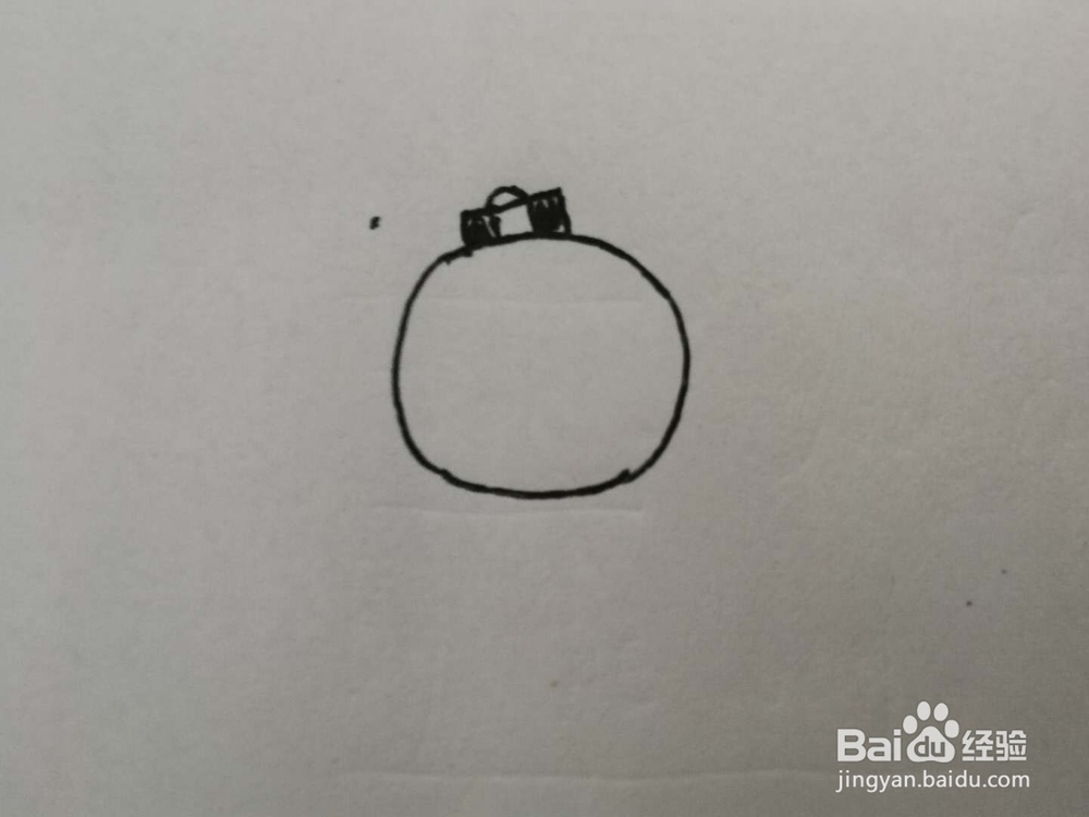 简笔画特制的指南针