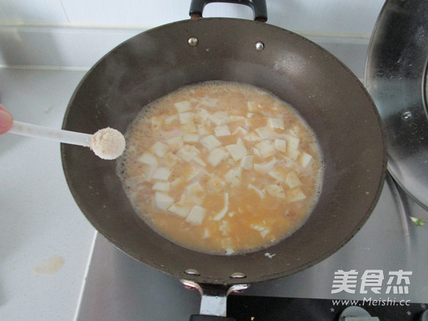 干贝咸蛋黄豆腐