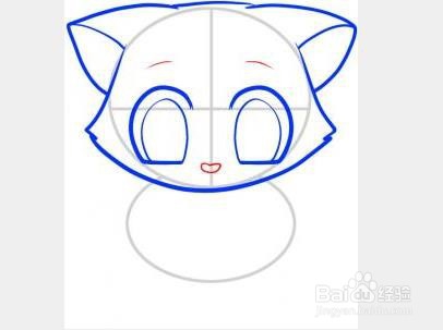 小猫咪简笔画绘制过程