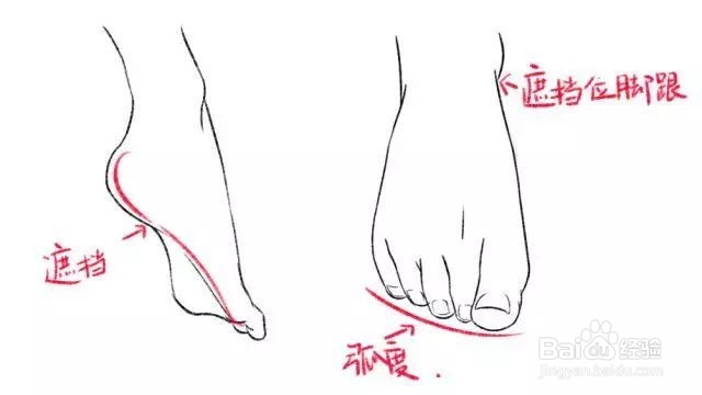 动漫人物的脚怎么画
