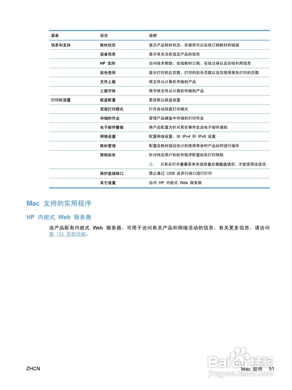 惠普 COLOR LASERJET ENTERPRISE CP5520打印机说明书:[7]
