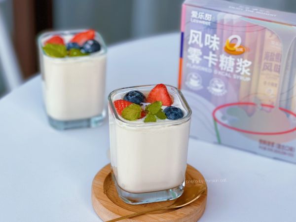 香滑拉丝零糖零脂肪水果酸奶
