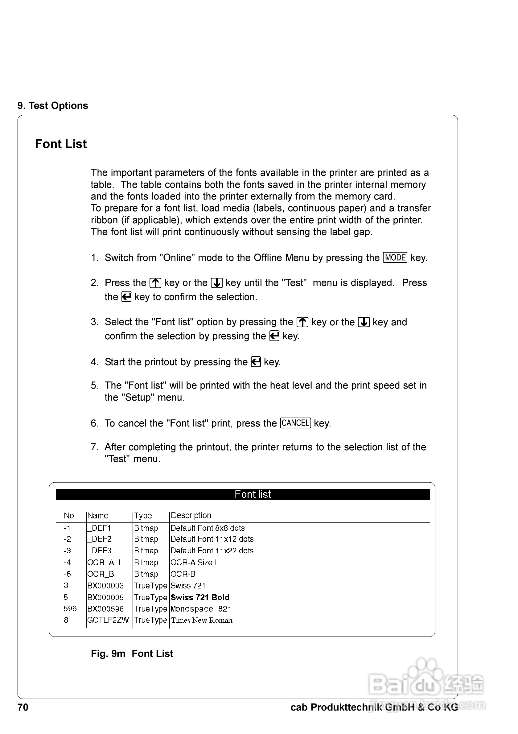 cab A8300打印机使用说明书:[7]