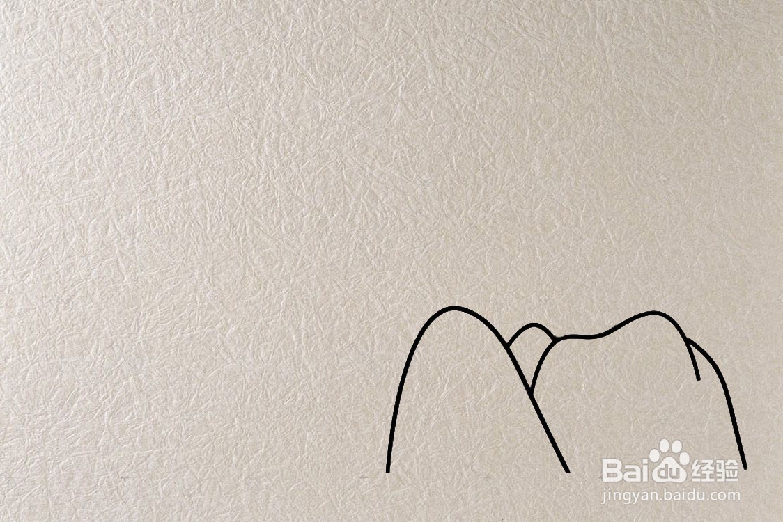 黄山奇石简笔画