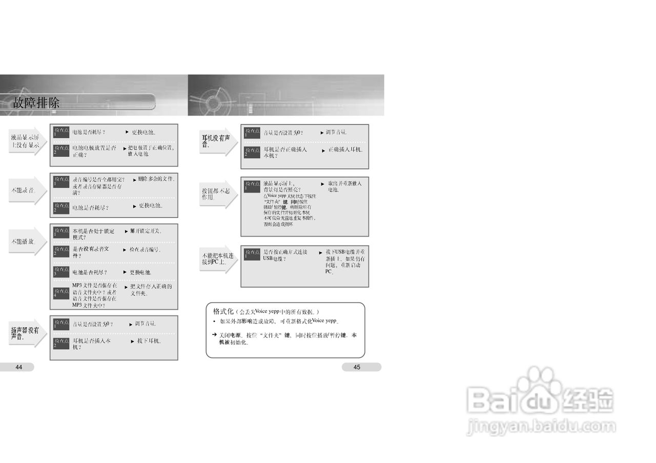 三星VY-H200 MP3播放器使用说明书:[3]