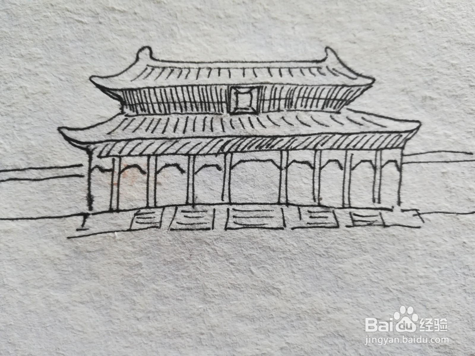 唐朝皇宫简笔画图片