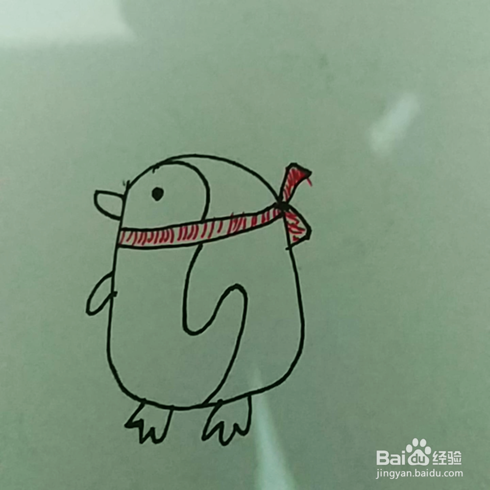 简笔画：小企鹅桂桂的画法