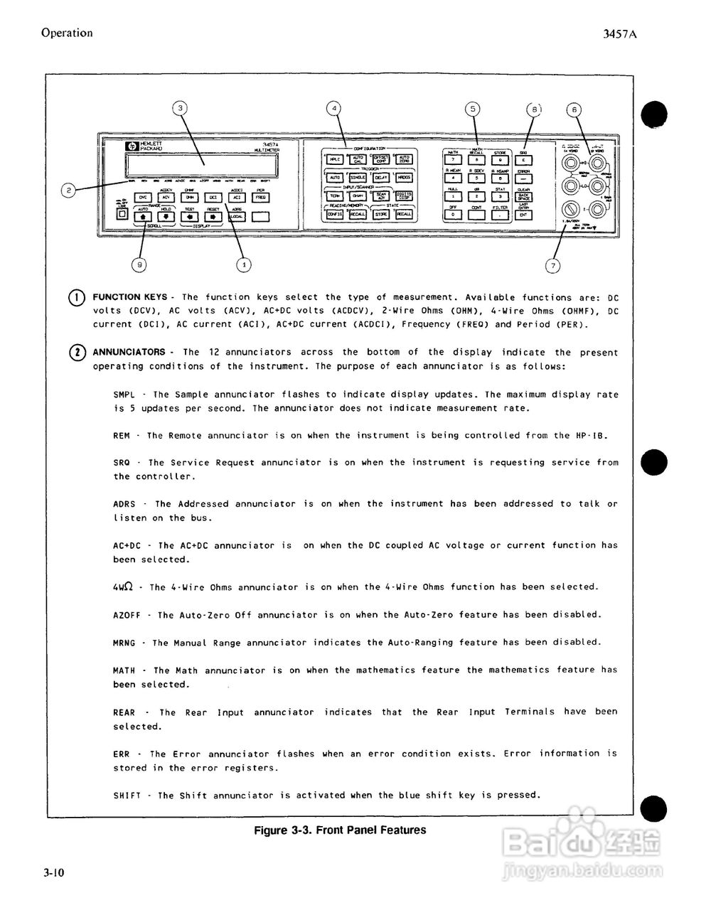 HP 3457A 万用表用户使用手册:[6]