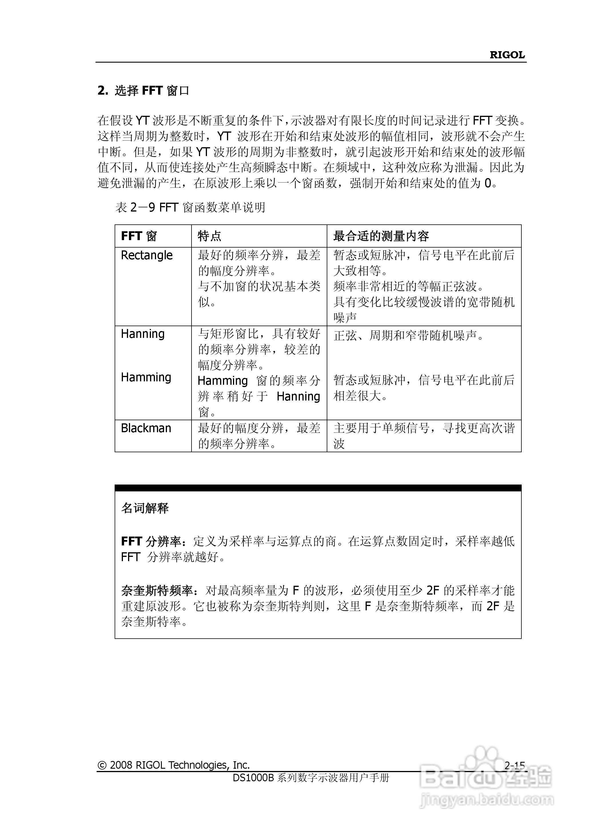 普源DS1000B系列数字示波器说明书:[5]