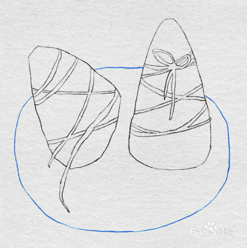 简笔画--家乡特产粽子的简笔画法
