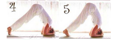 如何靠墙倒立图解