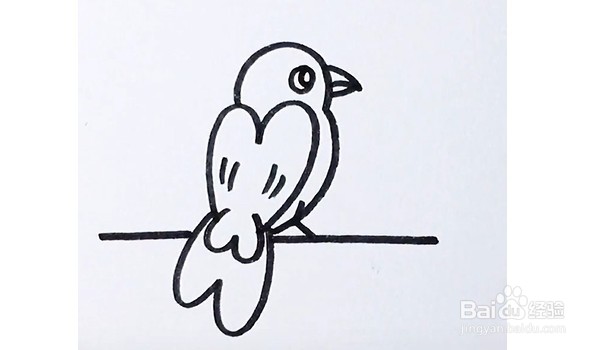 小鸟简笔画怎么画
