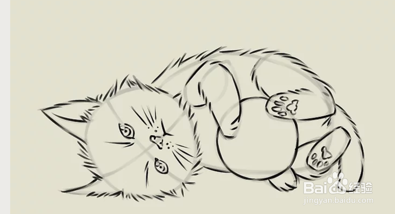 如何简单的画猫咪