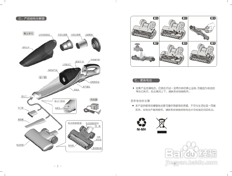 龙的NK-171吸尘器说明书